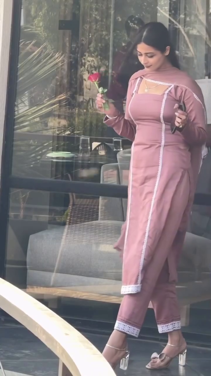 Blush Elegance Straight Suit Set