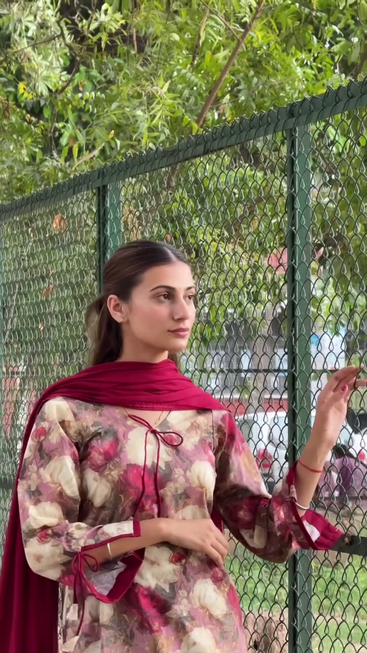 Rose Garden Printed Suit Set