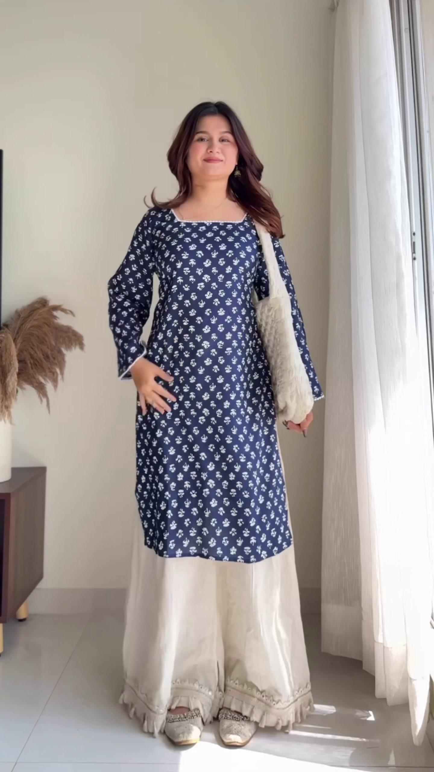 Indigo Bloom Co-Ord Set