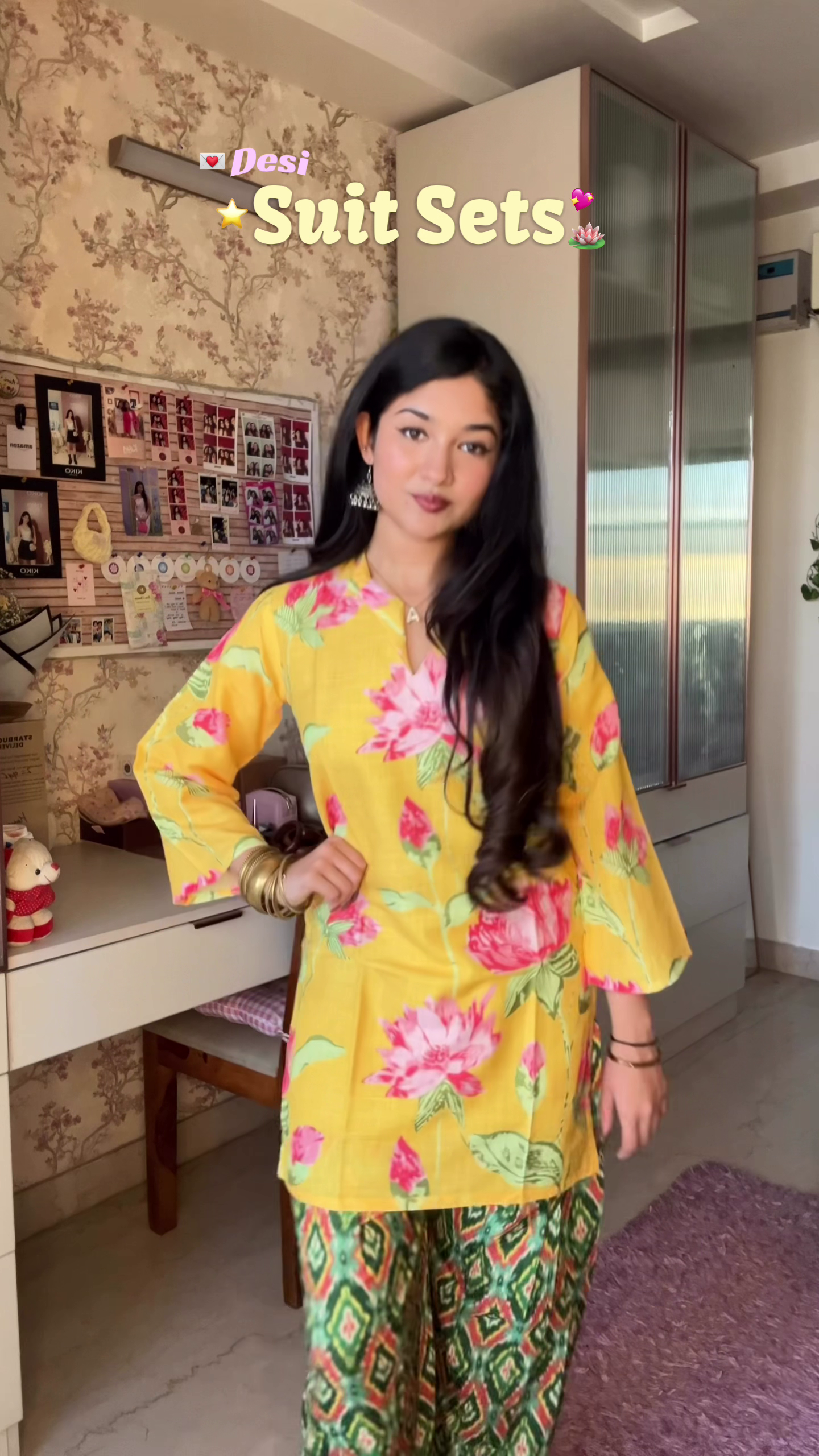 Indigo Desi Suit Set