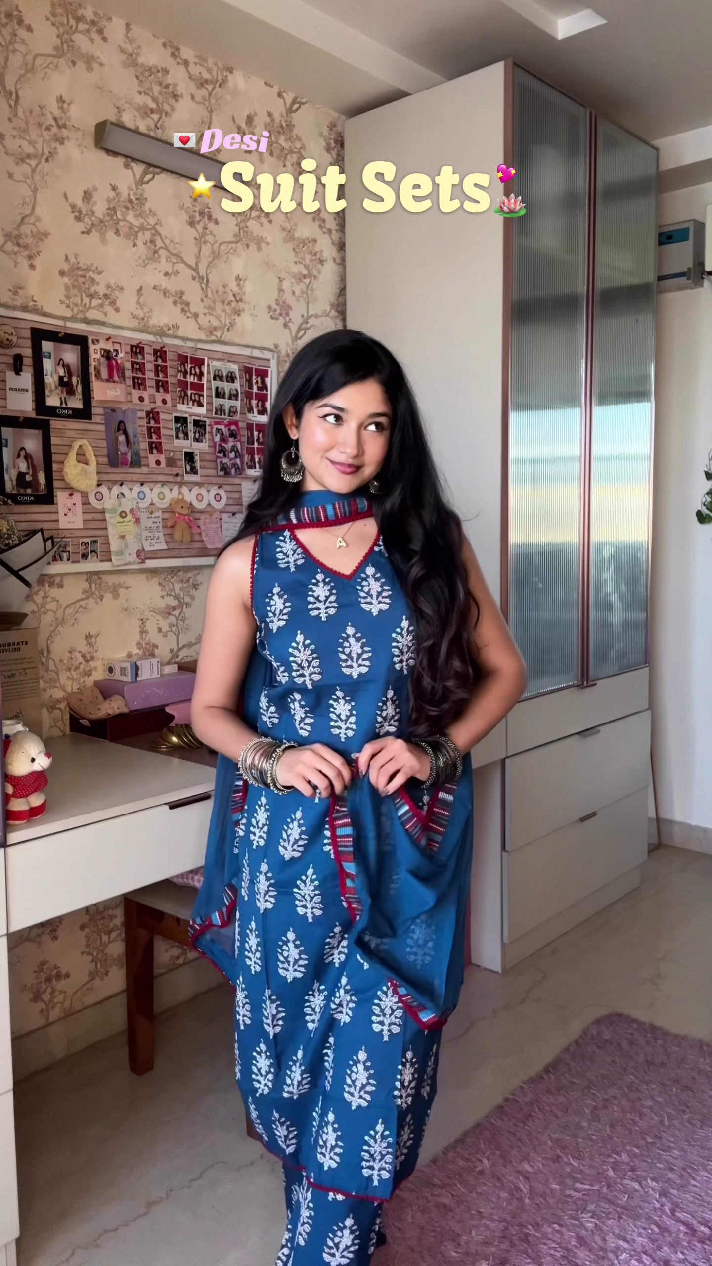 Indigo Desi Suit Set