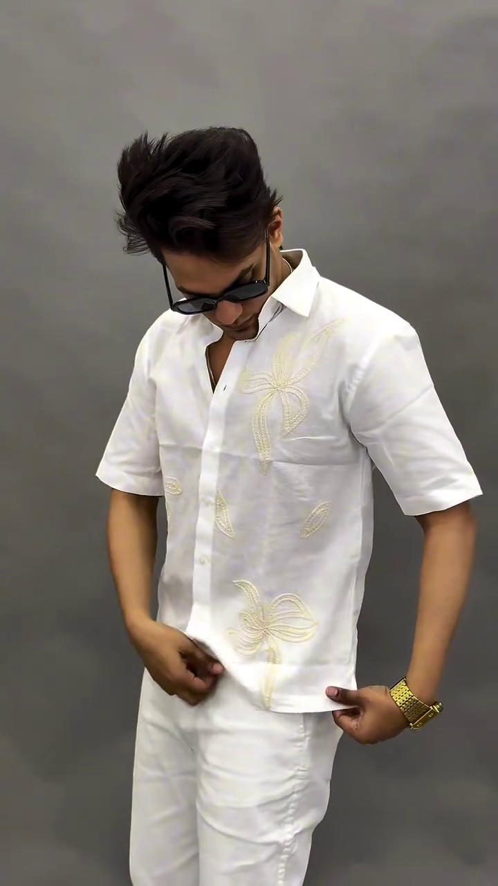 Maroon Statement Printed Shirt – Bold Summer Luxe Look