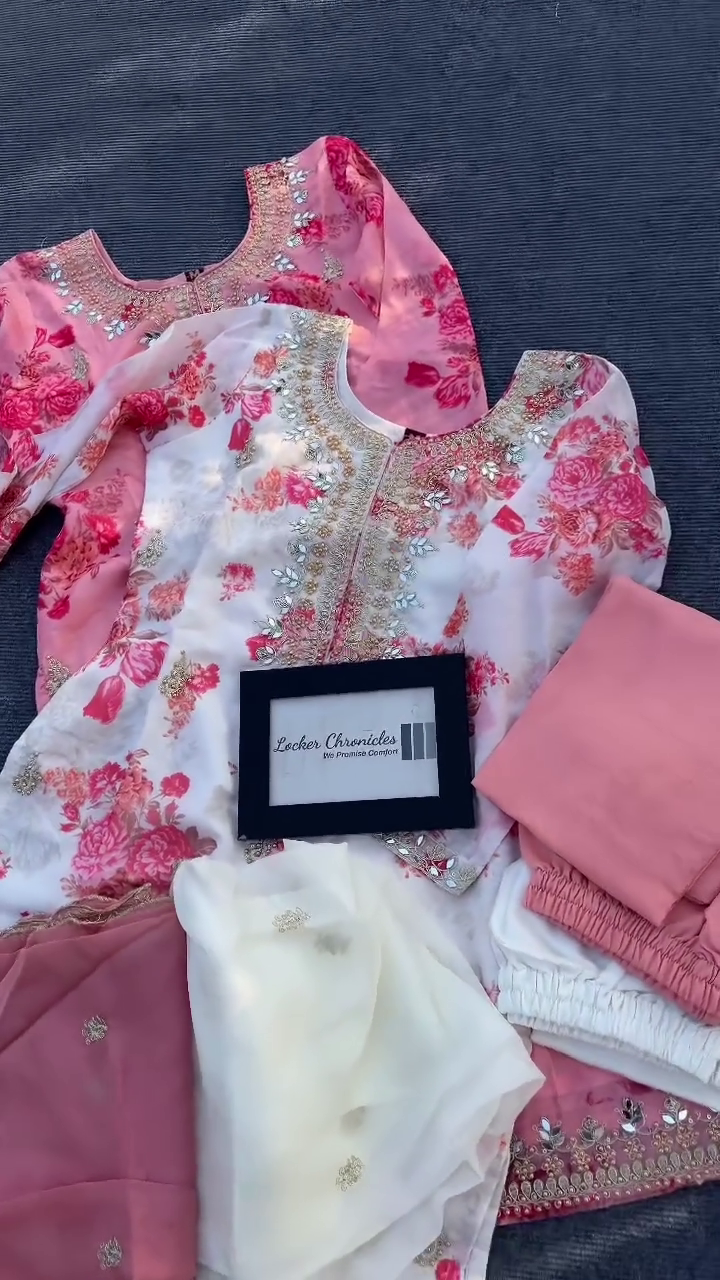 Floral Designer Suit Set