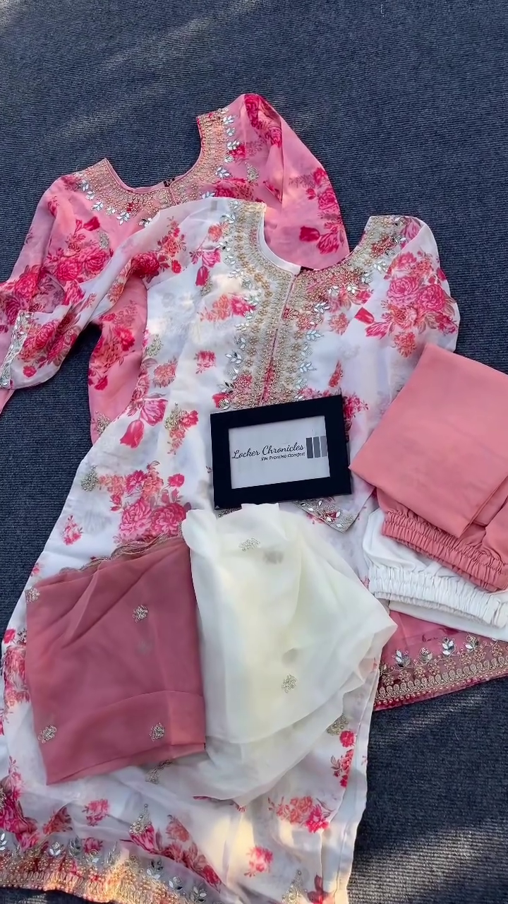 Floral Designer Suit Set