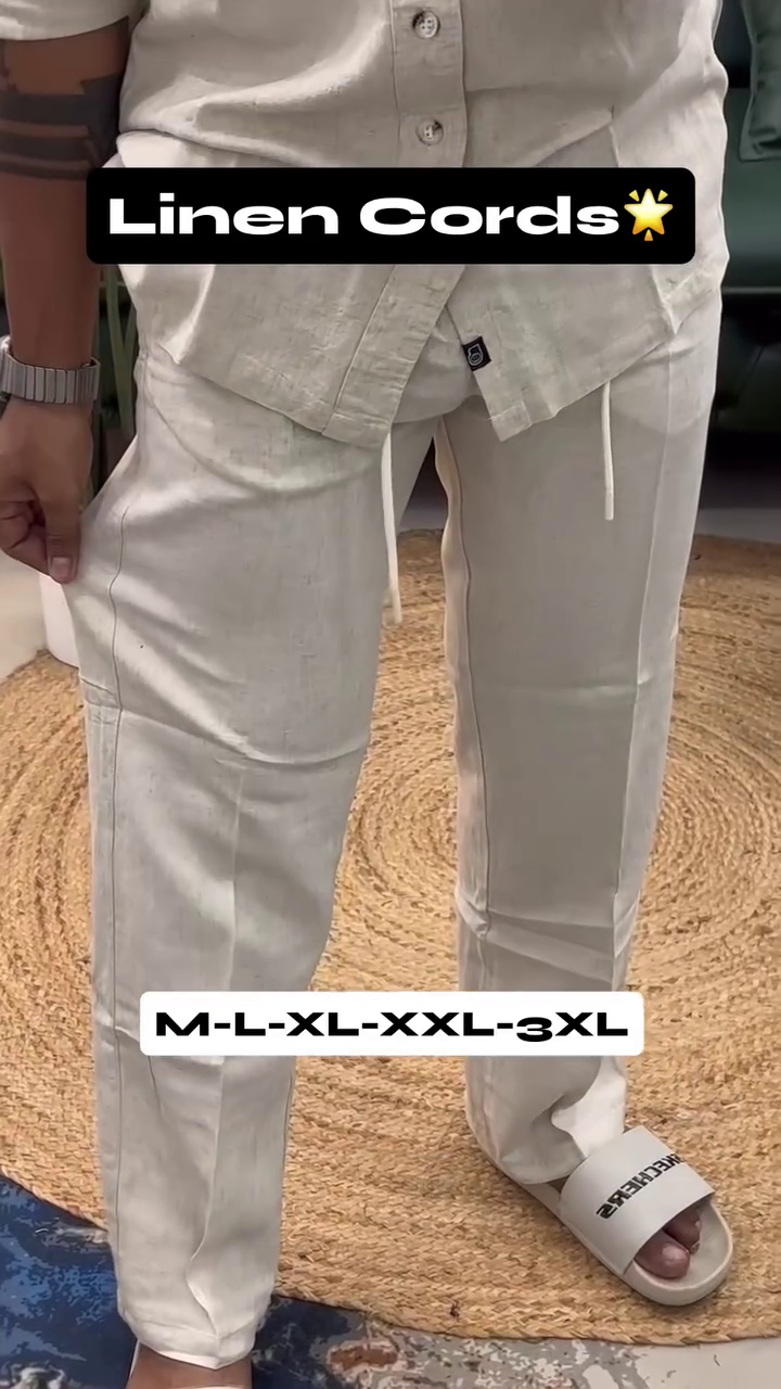 Premium Linen Cord Set for Everyday Elegance