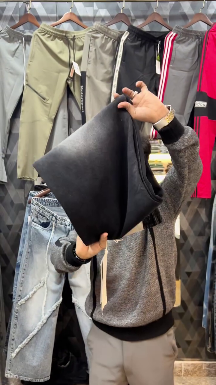 Washed Black Wide-Leg Denim Jeans