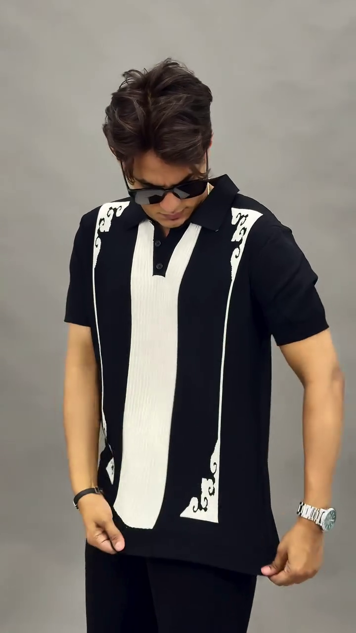 Retro Contrast Polo Tee