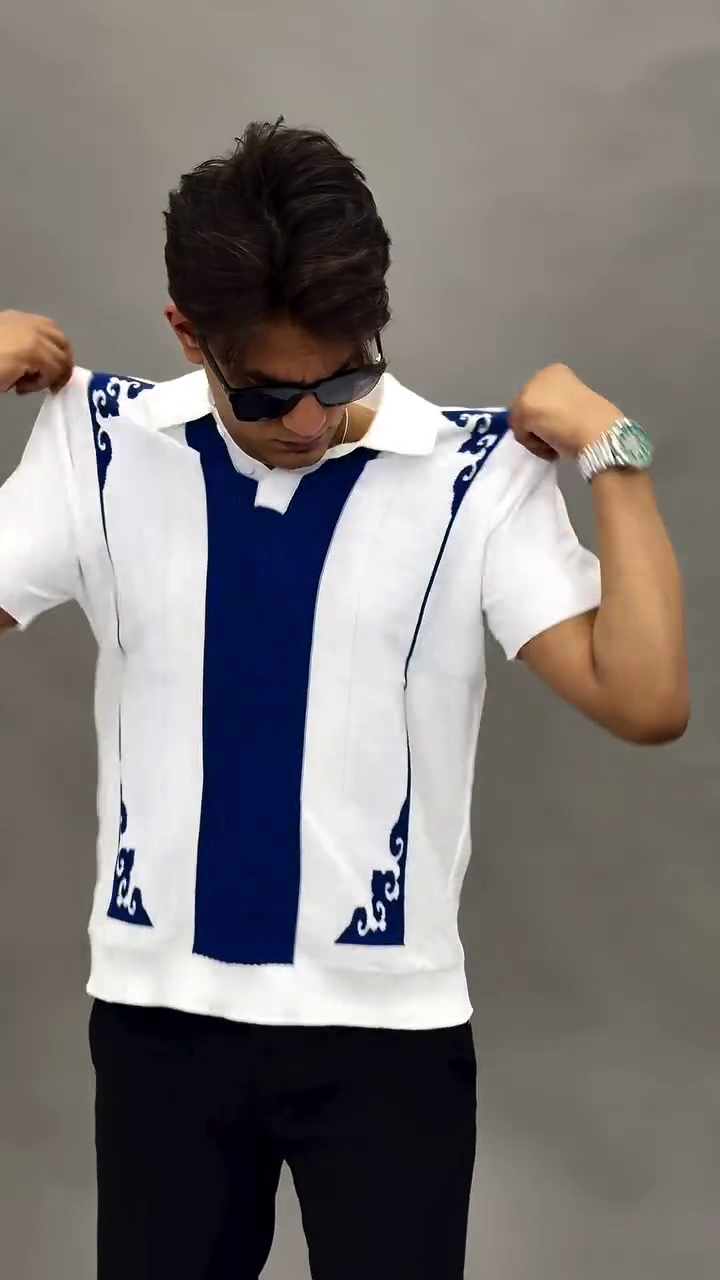 Retro Contrast Polo Tee