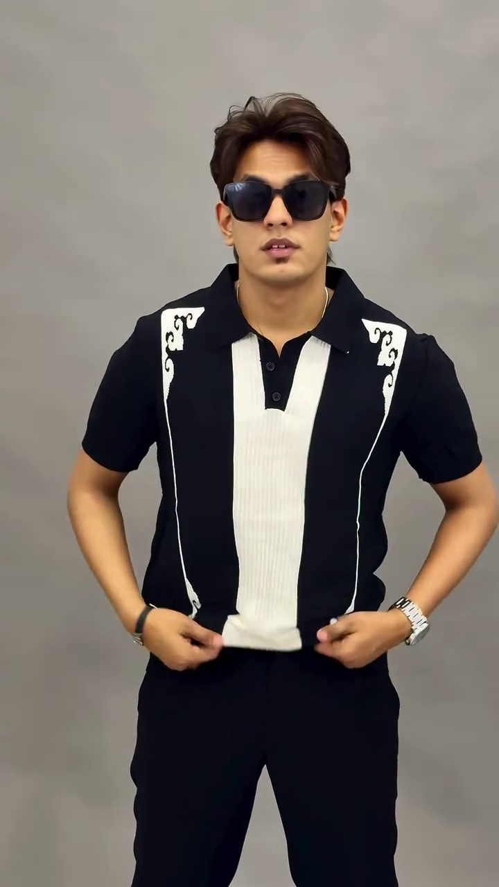 Retro Contrast Polo Tee