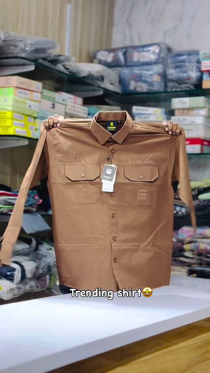 🔥 Urban Utility Brown Shirt