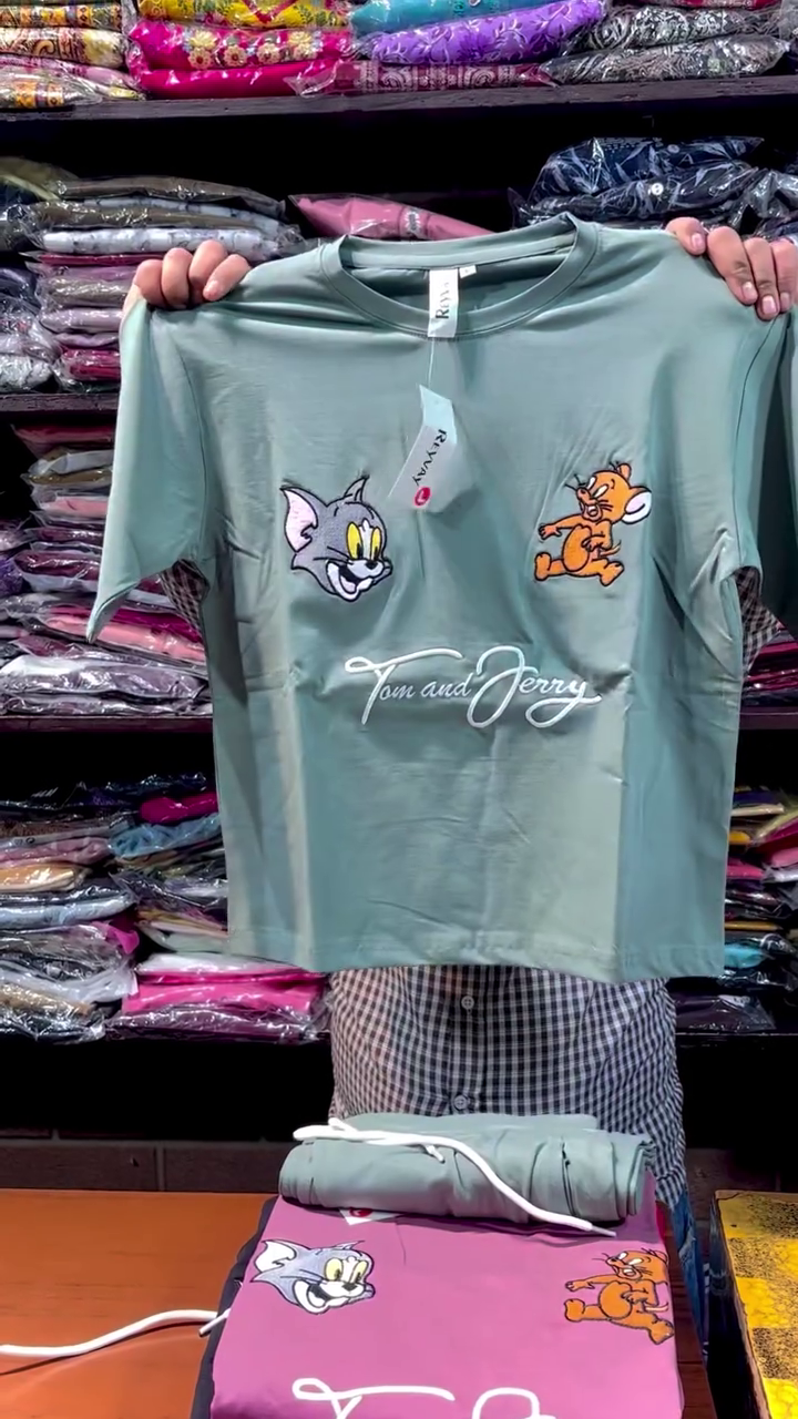 Tom & Jerry Casual Graphic T-Shirt