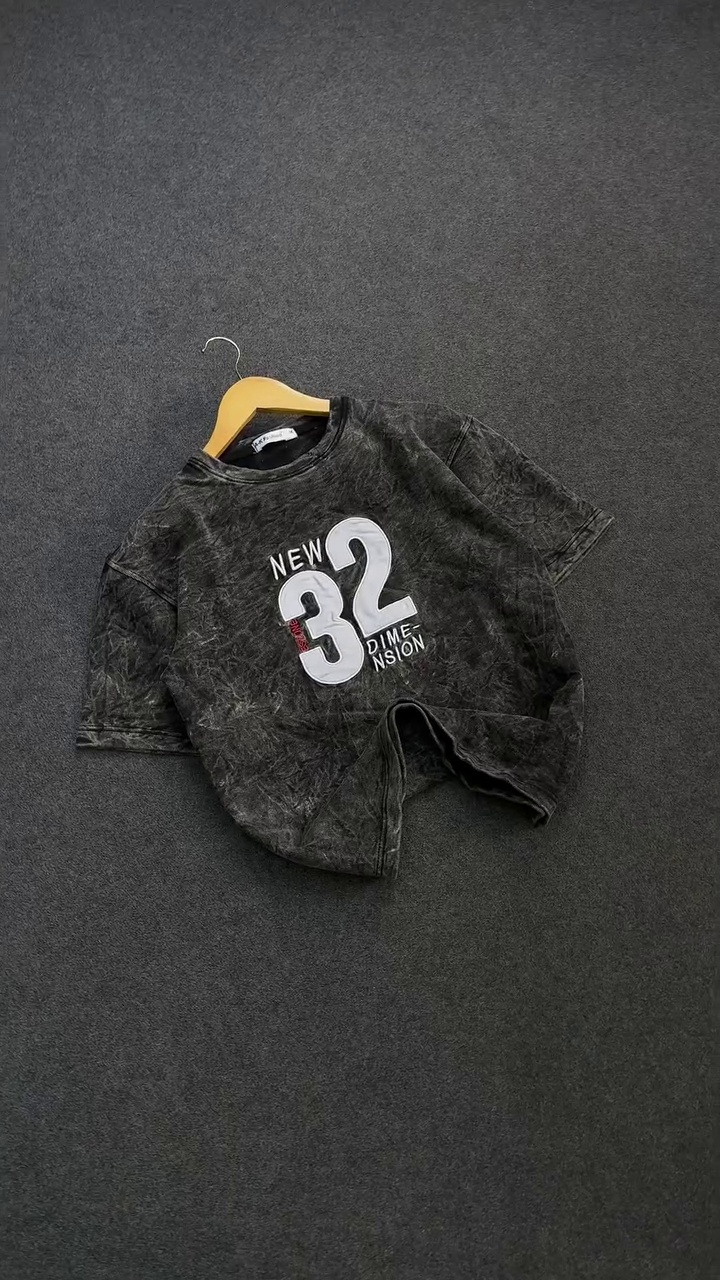 Maroon “New 32” Graphic T-Shirt