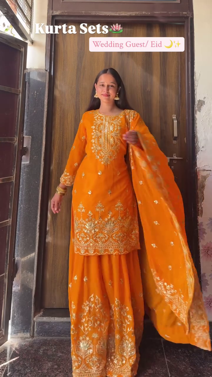 Purple Wedding Guest Kurta Set