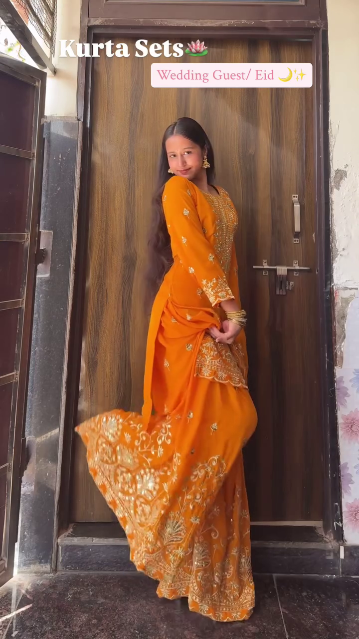 Purple Wedding Guest Kurta Set